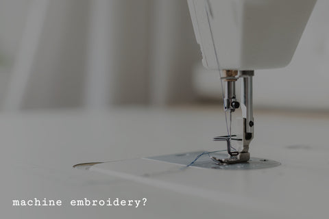 What Is Machine Embroidery?