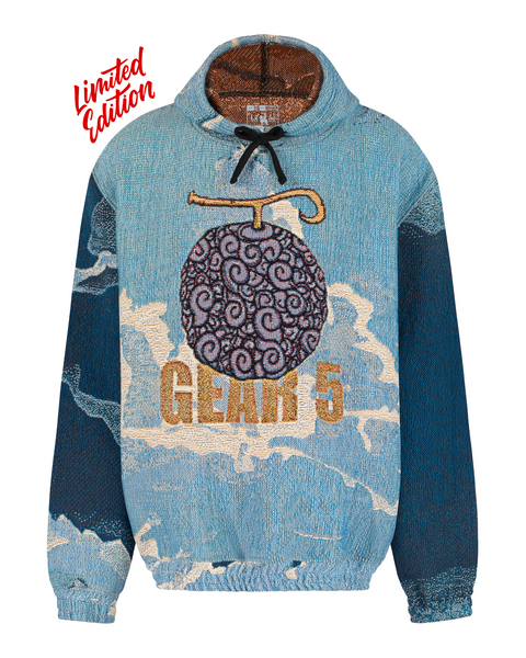 gear 5 hoodie Luffy Gear 5 Woven Hoodie – Leao Apparel